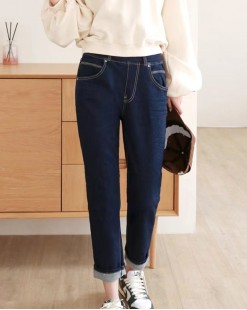 韓國直送VIKINI百搭時尚直筒牛仔褲-600265-精選單品特價7折