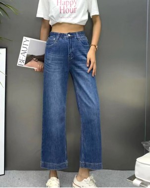 韓國直送HOWLUK STUDIO時尚寬管直筒牛仔褲-600407-全店新品,買滿$800即減$200輸入優惠碼(SS-200)