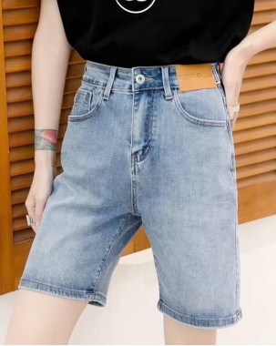 韓國直送HOWLUK 時尚簡約牛仔短褲 - 69691 - 限時勁減6折