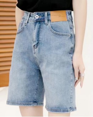 韓國直送HOWLUK 時尚簡約牛仔短褲 - 69691 - 限時勁減6折