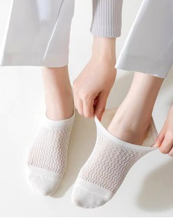 防止鞋子磨腳雙重保護 +親膚舒適船襪(1組4對)（共8款可選）-78233 - 全店新款85折