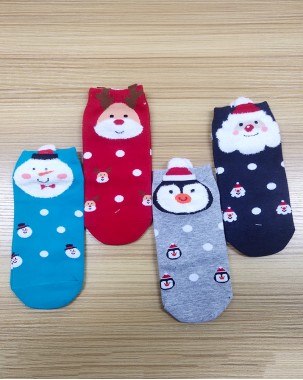 舒適可愛聖誕襪(1組2對) - 78215-全店新品，买满$400即减$80输入优惠码（New2023）