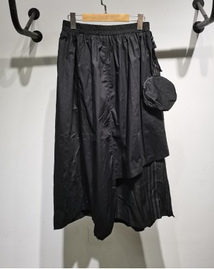 洋氣小荷包掛飾條紋半截裙-800112-全店新品，買滿$400即減$80輸入優惠碼(New2023)